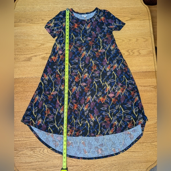 LuLaRoe NWoT XXS "Carly" Style High-Low Shirt Dress Short Sleeve Lightweight - Picture 5 of 10